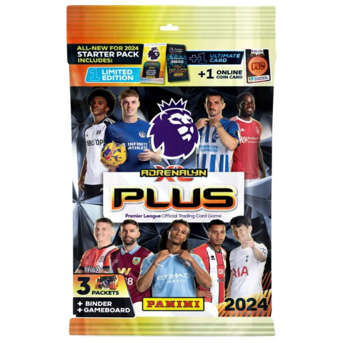 Megazestaw Startowy - Panini Premier League Plus Adrenalyn XL 2024 Karty piłkarskie