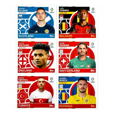 Starter Pack - Topps Euro 2024 UEFA Germany - Naklejki