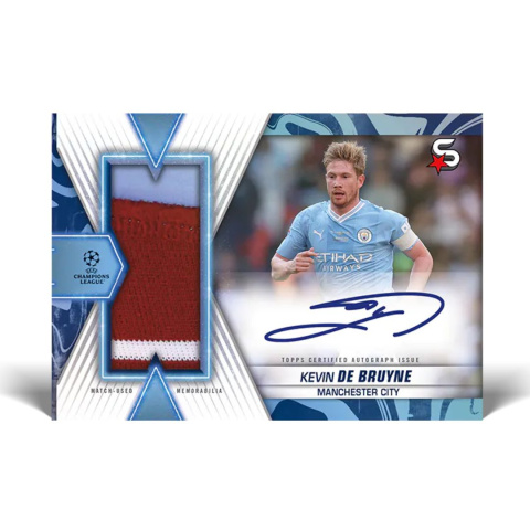 Kevin De Bruyne autograf jersey - Topps Superstars 2023/24