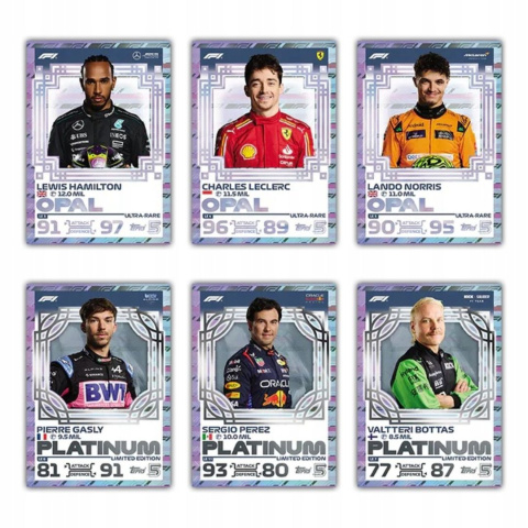 Megazestaw Startowy - Topps Turbo Attax 2024 - Karty F1