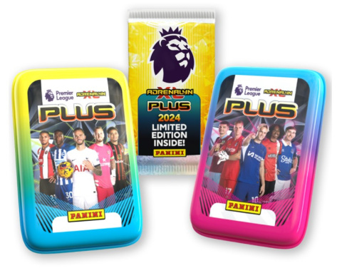 Mini puszka - Panini Premier League Plus Adrenalyn XL 2024 - Karty Piłkarskie