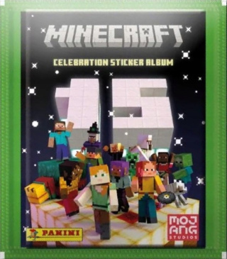 Box 36 Saszetek - Naklejki Panini Minecraft Celebration 15-lecie