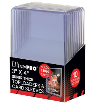 Toploader 3" x 4" 130pt Super Thick Ultra Pro 10 szt.