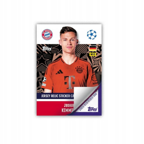 Kimmich relic jersey Topps UEFA Champions League Naklejki piłkarskie