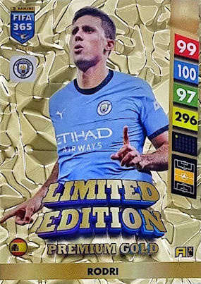 Limited Edition Premium Gold Rodri Manchester City