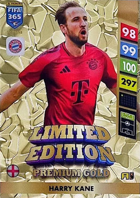 Limited Edition Premium Gold Harry Kane FC Bayern Monachium