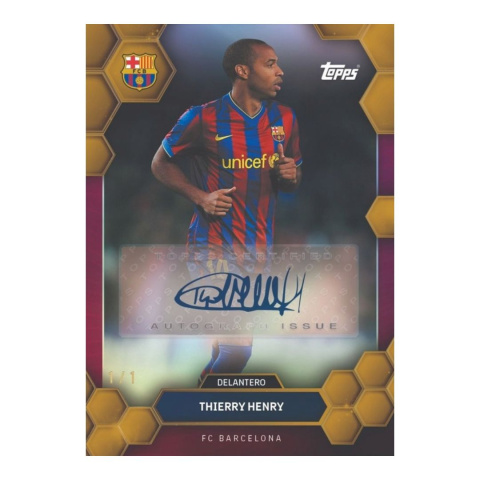 Barcelona Fan Set Thierry Henry autograf