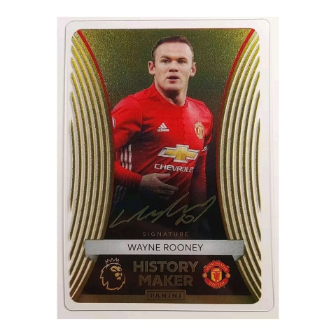 Wayne Rooney History Maker Signature Panini Premier League Adrenalyn XL 2025 - Karty piłkarskie