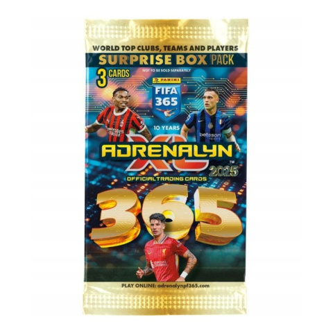 Saszetka Surprise Box Kalendarz adwentowy Panini FIFA 365 Adrenalyn XL 2025 Karty piłkarskie