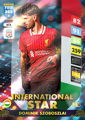 Dominik Szoboszlai  International Star Panini Fifa 365 2025 Surprise Box Kalendarz Adwentowy