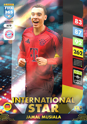 Jamal Musiala  International Star Panini Fifa 365 2025 Surprise Box Kalendarz Adwentowy