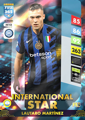 Lautaro Martinez  International Star Panini Fifa 365 2025 Surprise Box Kalendarz Adwentowy