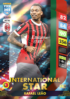 Rafael Leao  International Star Panini Fifa 365 2025 Surprise Box Kalendarz Adwentowy