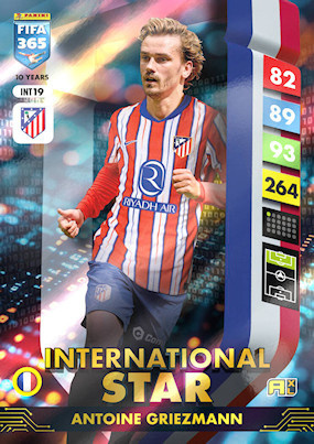 Antoine Griezmann  International Star Panini Fifa 365 2025 Surprise Box Kalendarz Adwentowy