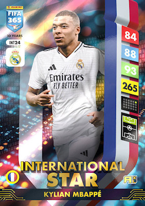 Kylian Mbappe  International Star Panini Fifa 365 2025 Surprise Box Kalendarz Adwentowy