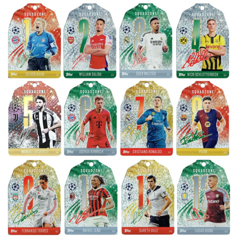 Piłkarski Kalendarz adwentowy Topps Match Attax 2024/25 Karty piłkarskie Squadzone