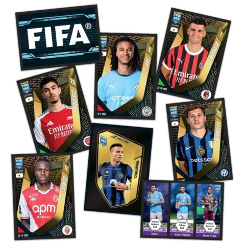 Przykładowe naklejki z kolekcji Panini FIFA 365 2025