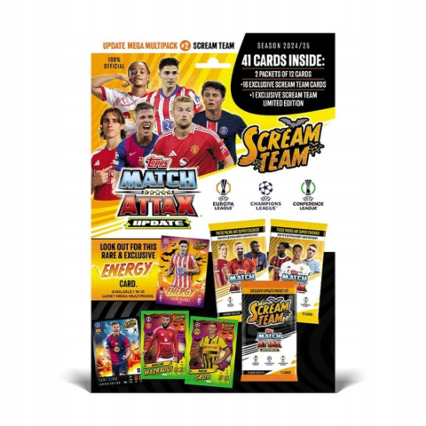 Update Mega Multipack 2 Scream Team Topps Match Attax