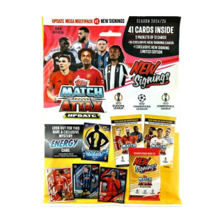 Update Mega Multipack #1 New Signings - Topps Match Attax 2024/25 - Karty piłkarskie