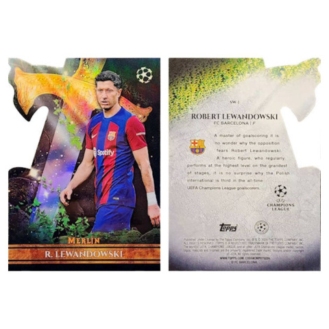 Karta Sword Robert Lewandowski - Topps UCC Merlin 2023/24 - Karty piłkarskie