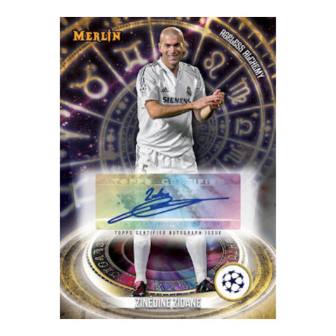 Karta Zidane autograf - Topps UCC Merlin 2023/24 - Karty piłkarskie