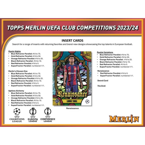 Opis kolekcji - Topps UCC Merlin 2023/24 - Karty piłkarskie