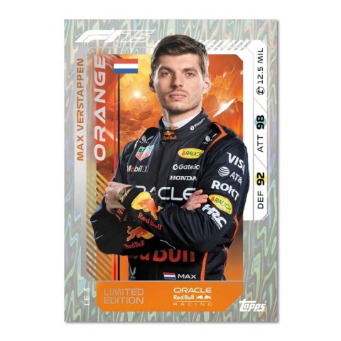 Max Verstappen Limited Edition Orange Topps Turbo Attax 2025