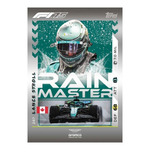 Rain Master Lance Stroll Topps Turbo Attax 2025