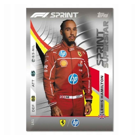 Sprint Superstar Lewis Hamilton Topps Turbo Attax 2025