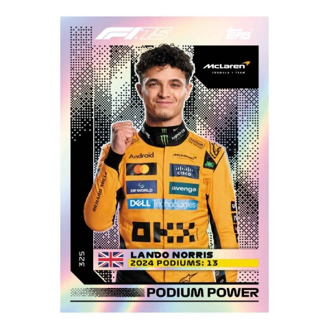 Podium Power Lando Norris Topps Turbo Attax 2025