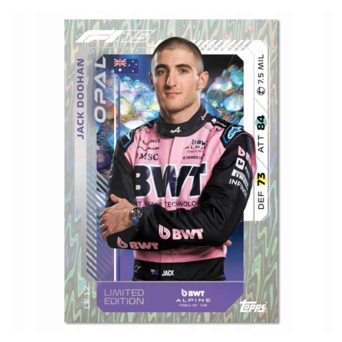 Limited Edition Jack Doohan Topps Turbo Attax 2025