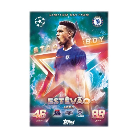 Estevao Star Boy Limited Edition Topps Match Attax 2025/26