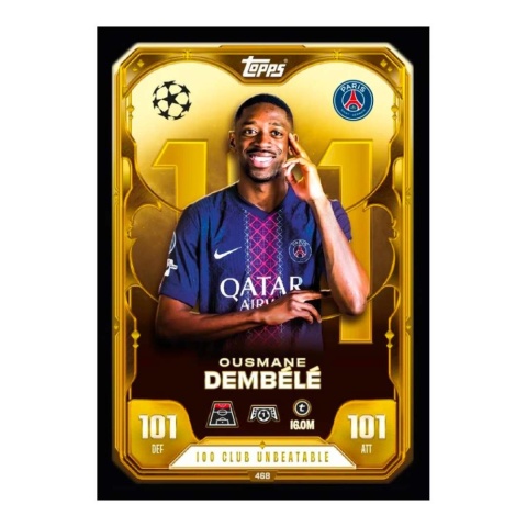 Ousmane Dembele 101 Club Unbeatable Topps Match Attax 2025/26