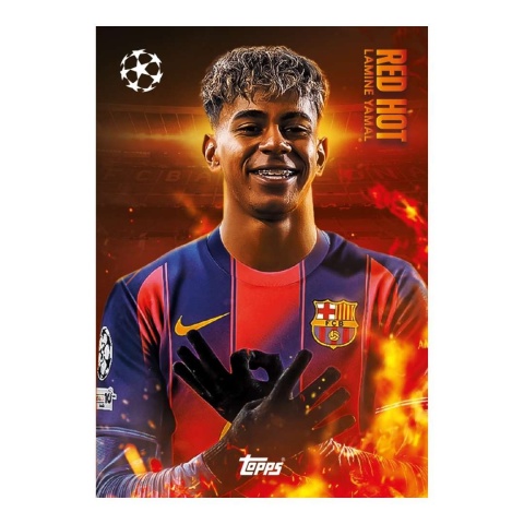 Lamine Yamal Red Hot Topps Match Attax 2025/26