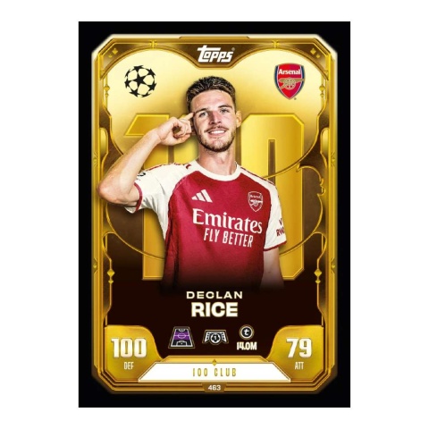 Declan Rice 100 Club Topps Match Attax 2025/26