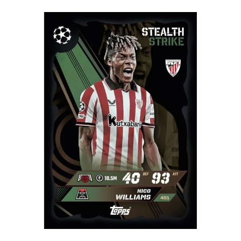 Nico Williams Stealth Strike Topps Match Attax 2025/26