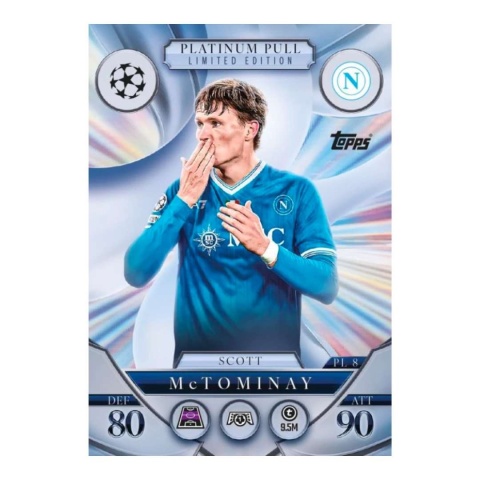 Scott McTominay Platinum Pull Limited Edition Topps Match Attax 2025/26