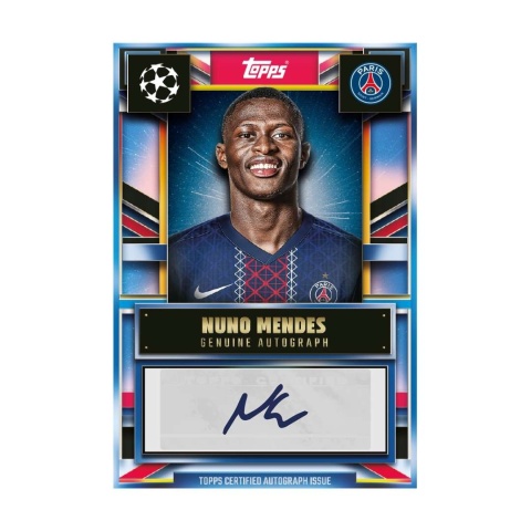 Nuno Mendes Autograf Topps Match Attax 2025/26