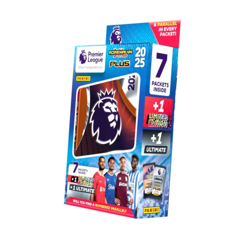 Duża Puszka - Panini Premier League Plus Adrenalyn XL 2025 - Karty pilkarskie Duża Puszka - Panini Premier League Plus Adrenalyn XL 2025 - Karty pilkarskie