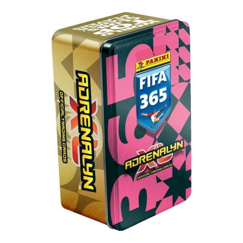 Duża puszka czarno-różowa Panini FIFA 365 Adrenalyn XL 2026