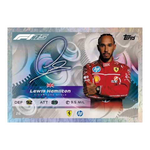 Signature Style Lewis Hamilton Topps Turbo Attax 2025