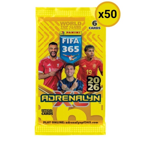 Saszetka z kartami piłkarskimi Panini FIFA 365 Adrenalyn XL 2026