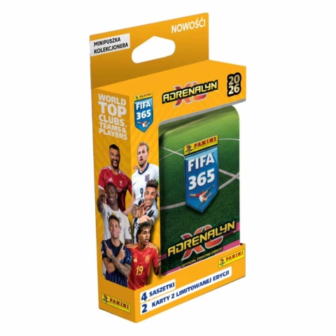 Mini puszka wzór 4 w kartoniku Panini FIFA 365 Adrenalyn XL 2026