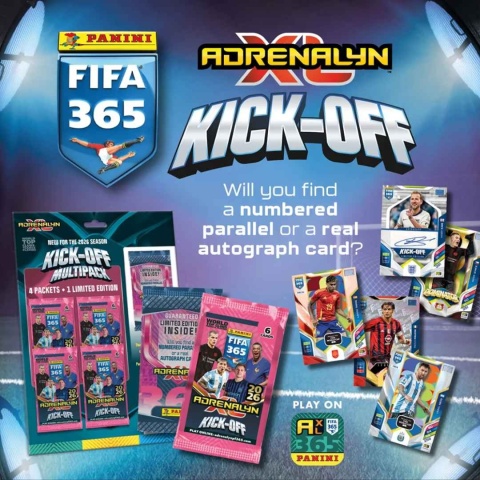 Kolekcja Multipack Kick Off Panini FIFA 365 Adrenalyn XL 2026