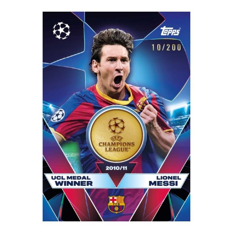 Lionel Messi /100 numbered Topps Match Attax 2025/26