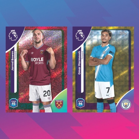 Topps Premier League 2026 Jarrod Bowen Omar Marmoush Topps Premier League 2026 Jarrod Bowen Omar Marmoush