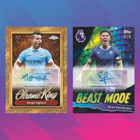 Topps Premier League 2026 Sergio Aguero Chrome King Enzo Fernandez Beast Mode Topps Premier League 2026 Sergio Aguero Chrome King Enzo Fernandez Beast Mode