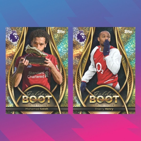 Topps Premier League 2026 Mohamed Salah Thierry Henry Golden Boot Limited Edition Topps Premier League 2026 Mohamed Salah Thierry Henry Golden Boot Limited Edition