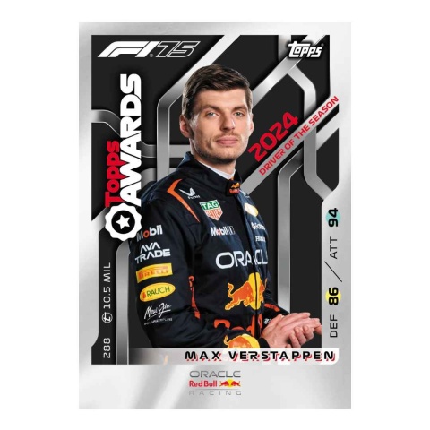 Awards Max Verstappen Topps Turbo Attax 2025