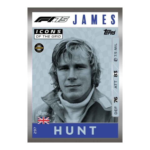 Icons of the Grid James Hunt Topps Turbo Attax 2025